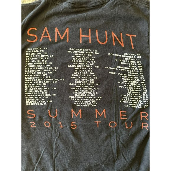 Sam Hunt 2015 Tour Shirt Size S - Picture 2 of 2